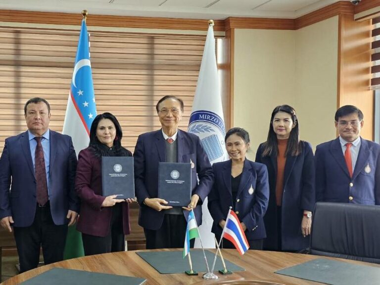 Walailak University Management Team Visits Uzbekistan, Promoting Student and Staff Mobility, Research, and Scholarship Opportunities